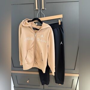 Jordan | Nike Kids Tan and Black Tracksuit Set | 10-11yrs